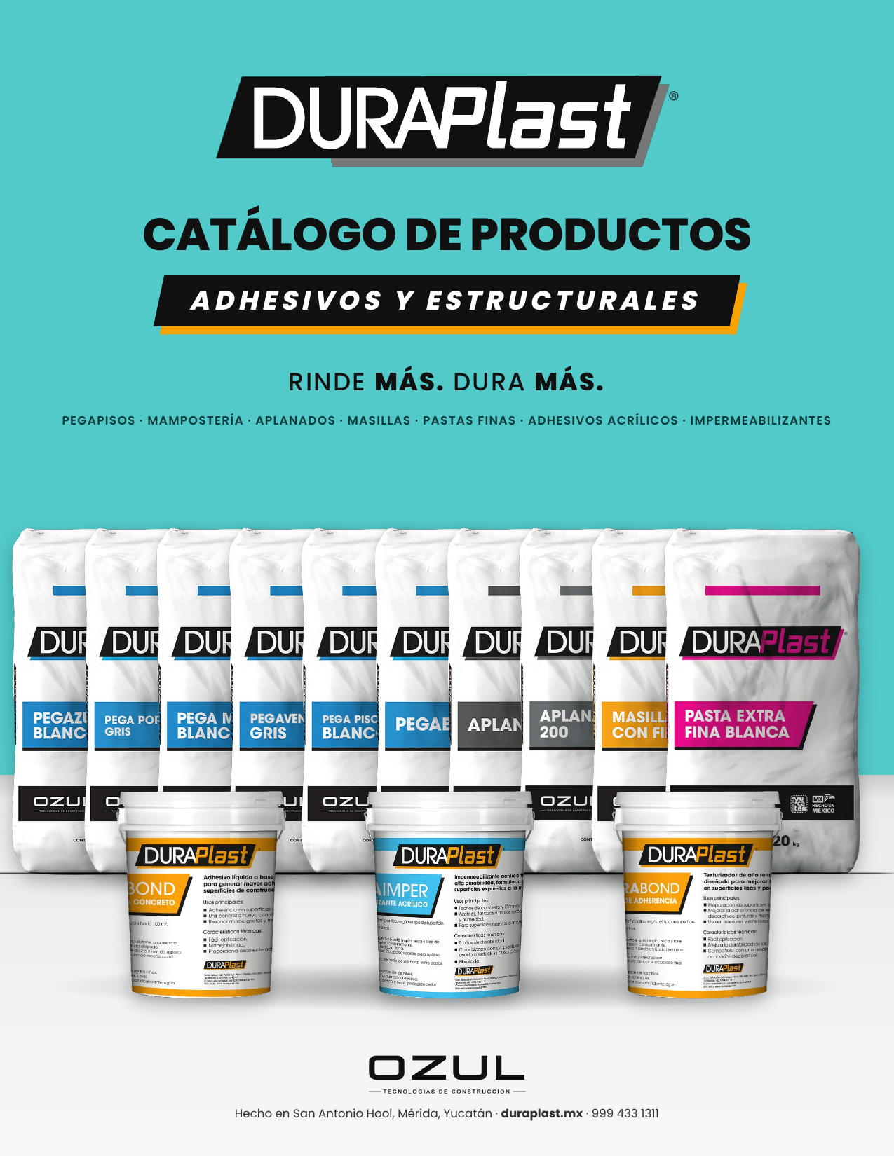 Portada del catálogo Duraplast Adhesivos y Estructurales